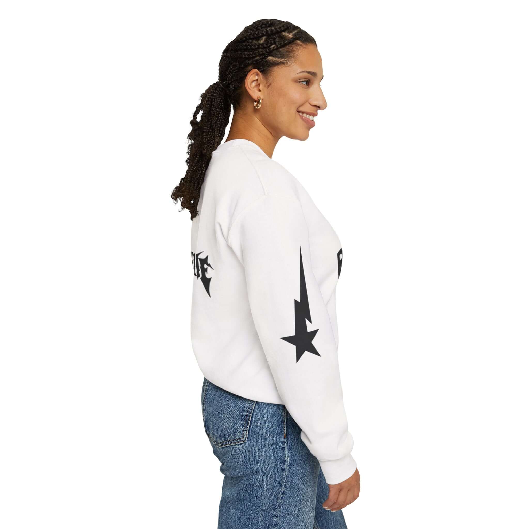 Realistic Trust Issue Graphic Crewneck Sweatshirt