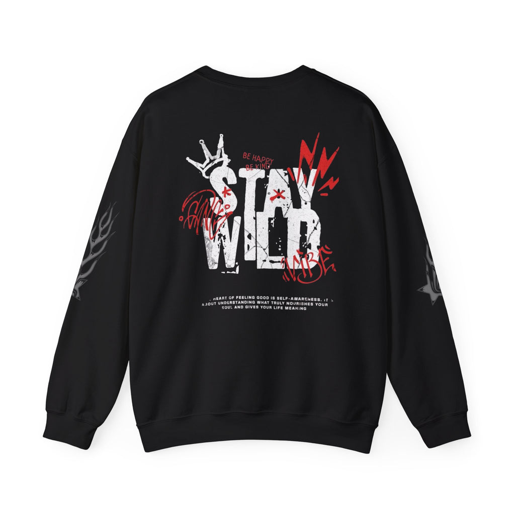 Stay Wild Graphic Crewneck Sweatshirt