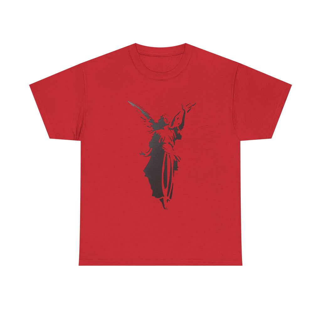 Angel Design wman  Heavy Cotton Tee - Spiritual Shirt, Casual Wear, Gift for Her, Inspirational Tee, Unique Graphic Top