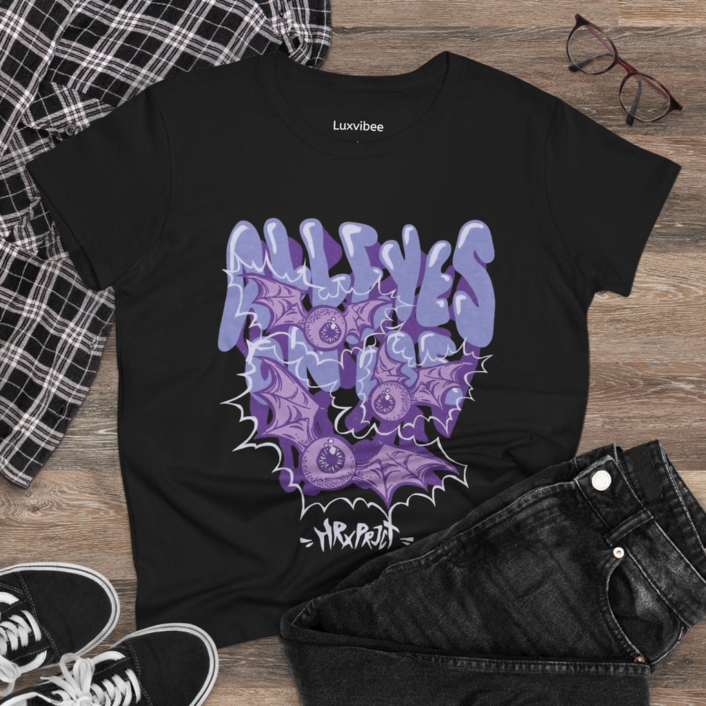 Urban Graphic Tee, Casual Streetwear, Artistic Women's T-Shirt, Gift for Creative Souls, Fashionable Layering Piece, Everyday Wear